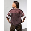 image:imageRoseSeek Jersey Shirts for Women Number Graphic V Neck Oversized Tshirts Y2k Football Jersey StreetwearNumber Brown