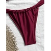 image:imageRoseSeek Womens 2 Piece Floral Tropical Print Bikini Set Boho Triangle Bathing Suit Tie Backless Swimsuit SetsBurgundy