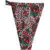 image:imageRoseSeek Womens 2 Piece Floral Tropical Print Bikini Set Boho Triangle Bathing Suit Tie Backless Swimsuit SetsRed Leopard