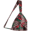 image:imageRoseSeek Womens 2 Piece Floral Tropical Print Bikini Set Boho Triangle Bathing Suit Tie Backless Swimsuit SetsRed Leopard