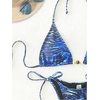 image:imageRoseSeek Womens 2 Pieces Zebra Striped Bikini Set Halter Triangle Swimsuit Y2K Tie Side Bathing SuitBlue