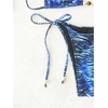 image:imageRoseSeek Womens 2 Pieces Zebra Striped Bikini Set Halter Triangle Swimsuit Y2K Tie Side Bathing SuitBlue