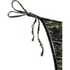 image:imageRoseSeek Womens 2 Pieces Zebra Striped Bikini Set Halter Triangle Swimsuit Y2K Tie Side Bathing SuitBrown Striped