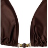 image:imageRoseSeek Womens 2 Pieces Zebra Striped Bikini Set Halter Triangle Swimsuit Y2K Tie Side Bathing SuitDeep Brown