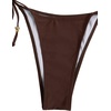 image:imageRoseSeek Womens 2 Pieces Zebra Striped Bikini Set Halter Triangle Swimsuit Y2K Tie Side Bathing SuitDeep Brown