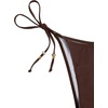 image:imageRoseSeek Womens 2 Pieces Zebra Striped Bikini Set Halter Triangle Swimsuit Y2K Tie Side Bathing SuitDeep Brown