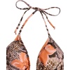 image:imageRoseSeek Womens 2 Pieces Zebra Striped Bikini Set Halter Triangle Swimsuit Y2K Tie Side Bathing SuitFloral Cheetah