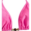 image:imageRoseSeek Womens 2 Pieces Zebra Striped Bikini Set Halter Triangle Swimsuit Y2K Tie Side Bathing SuitHot Pink