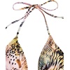 image:imageRoseSeek Womens 2 Pieces Zebra Striped Bikini Set Halter Triangle Swimsuit Y2K Tie Side Bathing SuitMix Cheetah