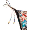 image:imageRoseSeek Womens 2 Pieces Zebra Striped Bikini Set Halter Triangle Swimsuit Y2K Tie Side Bathing SuitMulticolor Floral