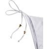 image:imageRoseSeek Womens 2 Pieces Zebra Striped Bikini Set Halter Triangle Swimsuit Y2K Tie Side Bathing SuitWhite