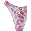 image:imageRoseSeek Womens 4 Piece Polka Dots Swimsuits Triangle Bathing Suit Bikini Sets Cover Up Skirt BandanaFloral Pink