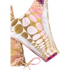 image:imageRoseSeek Womens 4 Piece Polka Dots Swimsuits Triangle Bathing Suit Bikini Sets Cover Up Skirt BandanaYellow