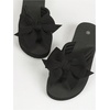 image:imageRoseSeek Womens Bow Knot Flip Flops Open Toe Dressy Thong Sandals Comfy Summer Vacation FlatsBlack