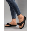 image:imageRoseSeek Womens Bow Knot Flip Flops Open Toe Dressy Thong Sandals Comfy Summer Vacation FlatsBlack and Red