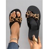 image:imageRoseSeek Womens Bow Knot Flip Flops Open Toe Dressy Thong Sandals Comfy Summer Vacation FlatsCheetah