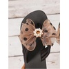 image:imageRoseSeek Womens Bow Knot Flip Flops Open Toe Dressy Thong Sandals Comfy Summer Vacation FlatsCoffee Brown