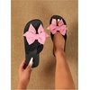 image:imageRoseSeek Womens Bow Knot Flip Flops Open Toe Dressy Thong Sandals Comfy Summer Vacation FlatsPink