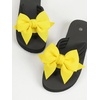 image:imageRoseSeek Womens Bow Knot Flip Flops Open Toe Dressy Thong Sandals Comfy Summer Vacation FlatsYellow