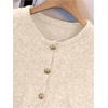 image:imageRoseSeek Womens Button Down Sweater Vest Sleeveless Crewneck Knit Outerwear Old Money KnitwearApricot