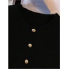 image:imageRoseSeek Womens Button Down Sweater Vest Sleeveless Crewneck Knit Outerwear Old Money KnitwearBlack
