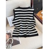 image:imageRoseSeek Womens Button Down Sweater Vest Sleeveless Crewneck Knit Outerwear Old Money KnitwearBlack and White
