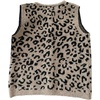 image:imageRoseSeek Womens Button Down Sweater Vest Sleeveless Crewneck Knit Outerwear Old Money KnitwearBrown Cheetah
