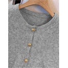 image:imageRoseSeek Womens Button Down Sweater Vest Sleeveless Crewneck Knit Outerwear Old Money KnitwearGrey