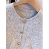 image:imageRoseSeek Womens Button Down Sweater Vest Sleeveless Crewneck Knit Outerwear Old Money KnitwearLight Grey