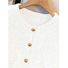 image:imageRoseSeek Womens Button Down Sweater Vest Sleeveless Crewneck Knit Outerwear Old Money KnitwearWhite
