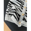 image:imageRoseSeek Womens Button Down Sweater Vest Sleeveless Crewneck Knit Outerwear Old Money KnitwearZebra Grey