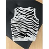 image:imageRoseSeek Womens Button Down Sweater Vest Sleeveless Crewneck Knit Outerwear Old Money KnitwearZebra Grey