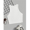 image:imageRoseSeek Womens Cherry Print Cropped Tank Top Scoop Neck Sleeveless Slim Fit Summer TopsWhite and Grey