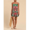 image:imageRoseSeek Womens Floral Boho Flowy Mini Cami Dress Ruffle Hem Spaghetti Strap Vacation Tank DressesGreen