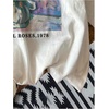 image:imageRoseSeek Womens Graphic Letter Tee Crew Neck Drop Shoulder Trendy Summer T Shirt Short Sleeve Vintage Car Print TopFloral White