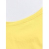 image:imageRoseSeek Womens Graphic Letter Tee Crew Neck Drop Shoulder Trendy Summer T Shirt Short Sleeve Vintage Car Print TopLemon Yellow