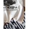 image:imageRoseSeek Womens Graphic Letter Tee Crew Neck Drop Shoulder Trendy Summer T Shirt Short Sleeve Vintage Car Print TopWhite