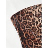 image:imageRoseSeek Womens Leopard Cheetah Sequin Strapless Bandeau Crop Tube Top Glitter Sleeveless Summer Going Out TopsBrown