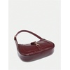 image:imageRoseSeek Womens Retro Vintage Zipper Shoulder Bag Adjustable Strap Elegant Underarm Purse HandbagsBurgundy