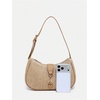 image:imageRoseSeek Womens Retro Vintage Zipper Shoulder Bag Adjustable Strap Elegant Underarm Purse HandbagsLight Khaki