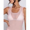 image:imageRoseSeek Womens Sheer Square Neck Tank Top Sleeveless Fitted Vacation Summer Tops Basic ShirtBrown