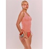 image:imageRoseSeek Womens Sheer Square Neck Tank Top Sleeveless Fitted Vacation Summer Tops Basic ShirtSheer Pink