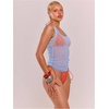 image:imageRoseSeek Womens Sheer Square Neck Tank Top Sleeveless Fitted Vacation Summer Tops Basic ShirtWater Blue