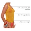 image:imageRoseSeek Womens Sheer Square Neck Tank Top Sleeveless Fitted Vacation Summer Tops Basic ShirtYellow