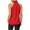 image:imageRoseSeek Womens Summer Halter Tops Floral Appliques Sleeveless Work Shirts Blouses for Women Dressy CasualRed