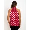 image:imageRoseSeek Womens Summer Halter Tops Floral Appliques Sleeveless Work Shirts Blouses for Women Dressy CasualRed Graphic