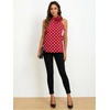 image:imageRoseSeek Womens Summer Halter Tops Floral Appliques Sleeveless Work Shirts Blouses for Women Dressy CasualRed Graphic