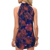 image:imageRoseSeek Womens Tropical Paisley Print Halter Blouse Sleeveless Boho Shirt Tops Button Back Vacation TopsOrange Floral
