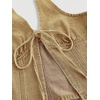 image:imageRoseSeek Womens Y2K Denim Halter Tops Sleeveless Bowknot Split Hem Tank Top Going Out ClothesYellow
