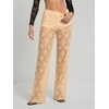 image:imageRoseSeek Womens Y2K Floral Lace See Through Pants Sheer Straight Leg Long Pants Club WearApricot